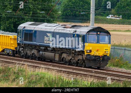 Direct Rail Services class 66 diesel freight locomotive. Stock Photo