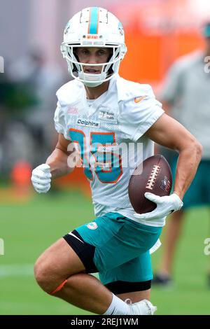 September 10, 2023, Los Angeles, California, USA: Miami Dolphins wide  receiver River Cracraft (85) i