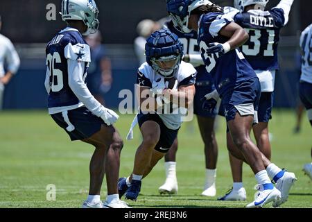 Dallas Cowboys wide receiver Ty Fryfogle at NFL football training camp,  Monday, Aug. 1, 2022, in Oxnard, Calif. (AP Photo/Gus Ruelas Stock Photo -  Alamy