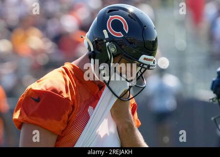 Chicago Bears quarterback Tyson Bagent (17) during the second half of an  NFL football game against the Tennessee Titans, Saturday, Aug. 12, 2023, in  Chicago. (AP Photo/Melissa Tamez Stock Photo - Alamy