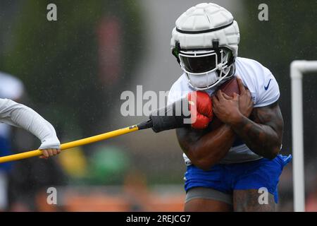 Buffalo Bills linebacker rookie linebacker Nic Harris (54) in action during  training camp at Pittsford, New York. (Credit Image: © Mark  Konezny/Southcreek Global/ZUMApress.com Stock Photo - Alamy