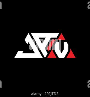 JAV triangle letter logo design with triangle shape. JAV triangle logo ...