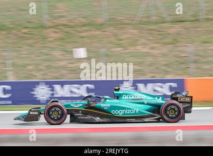 02.06.2023. Montmeló, Spain, Fernando Alonso at the Circuit de Barcelona-Catalunya in the Spanish GP 2023 Stock Photo