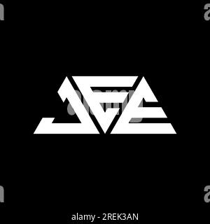 JEE triangle letter logo design with triangle shape. JEE triangle logo ...