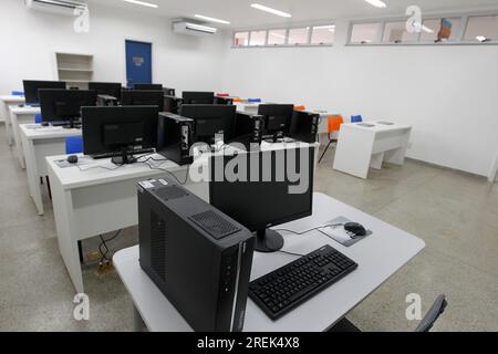 boninal, bahia, brazil - april 29, 2023: view of an infromatica laboratory in a full-time state school in the city of Boninal. Stock Photo