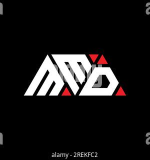 MMD triangle letter logo design with triangle shape. MMD triangle logo ...