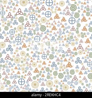 Slavic seamless pattern, texture for paper or fabric Stock Vector