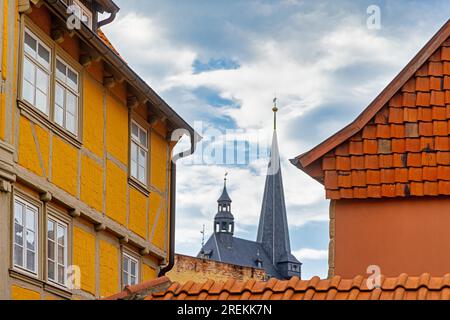 Pictures from Quedlinburg in the Harz Mountains Stock Photo