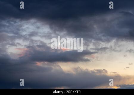 Texture background evening sky atmospheric Stock Photo