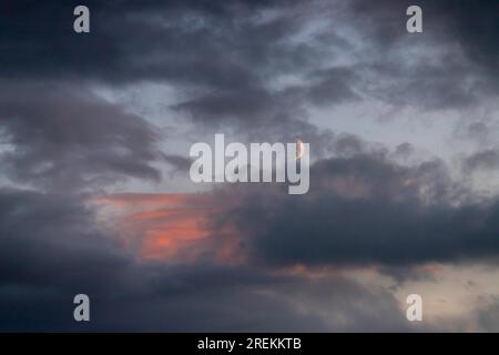 Texture background evening sky atmospheric Stock Photo