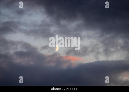 Texture background evening sky atmospheric Stock Photo