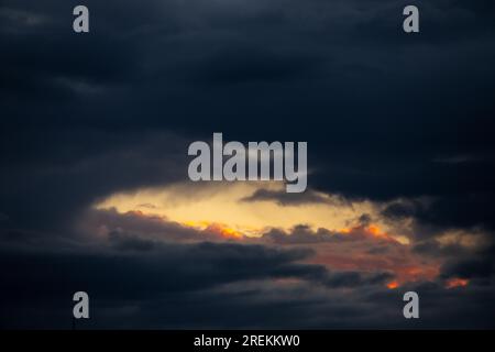 Texture background evening sky atmospheric Stock Photo