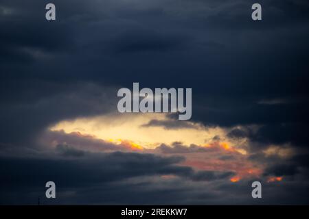 Texture background evening sky atmospheric Stock Photo