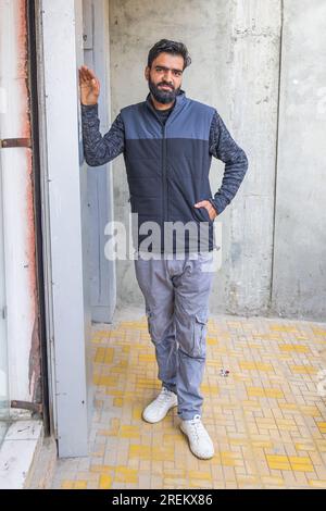 Berna Bugh, Kangan, Jammu and Kashmir, India. October 27, 2022. Young man in a village of Jammu and Kashmir. Stock Photo