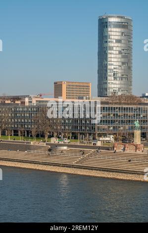 Rhine Boulevard ? Deutz shipyard Stock Photo - Alamy