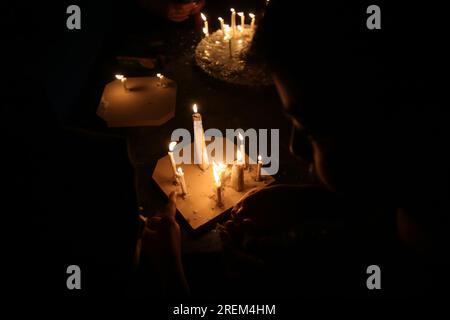 July 28, 2023, Isfahan, Isfahan, Iran: Iranians light candles to ...