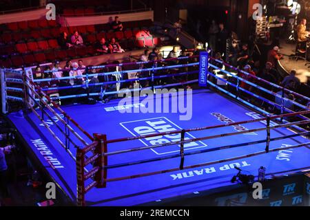 Las Vegas, NV, USA. 28th July, 2023. An overall view of the ring inside the Pearl Concert Theater inside the Palms Casino Resort on July 28, 2023 in Las Vegas, NV.Christopher Trim/CSM/Alamy Live News Stock Photo