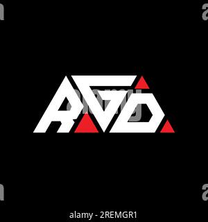 RGD triangle letter logo design with triangle shape. RGD triangle logo ...
