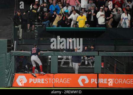 This is a 2023 photo of center fielder Adam Duvall of the Red Sox baseball  team. This image reflects the Red Sox active roster as of Tuesday, Feb. 21,  2023, in Fort