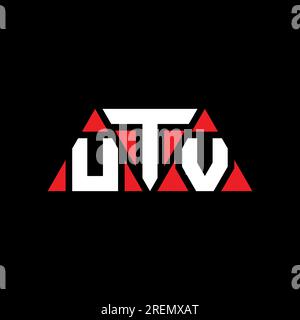 UTV triangle letter logo design with triangle shape. UTV triangle logo ...