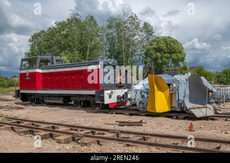 TESOVO-NETYLSKY, RUSSIA - JULY 15, 2023: Crane unit LT-110 and motor ...