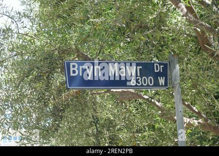 Los Angeles, California, USA 28th July 2023 Bryn Mawr Drive on July 28, 2023 in Los Angeles, California, USA. Photo by Barry King/Alamy Stock Photo Stock Photo