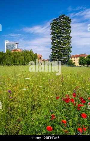 Parco Biblioteca degli Alberi (Library of Trees Park), Porta Nuova district, Milan, Lombardy, Italy Stock Photo