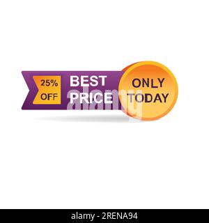 Best price only Today Sale Tag in Vecter Stock Vector
