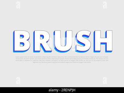 Crunchy text effect template with 3d bold style use for logo Pro Vector Stock Vector