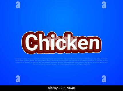 Crunchy text effect template with 3d bold style use for logo Pro Vector Stock Vector