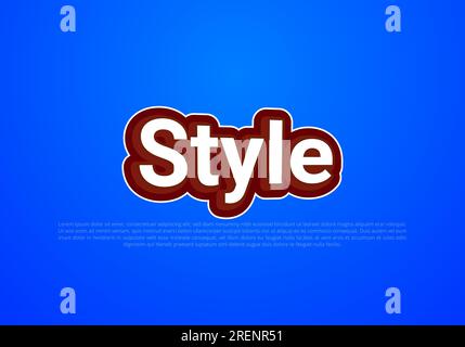 Crunchy text effect template with 3d bold style use for logo Pro Vector Stock Vector