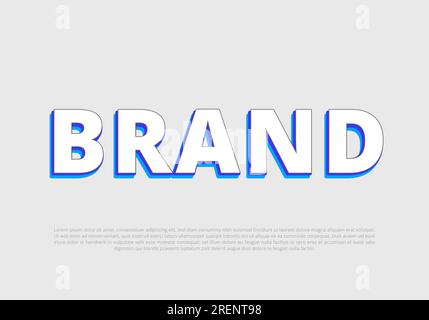 Crunchy text effect template with 3d bold style use for logo Pro Vector Stock Vector