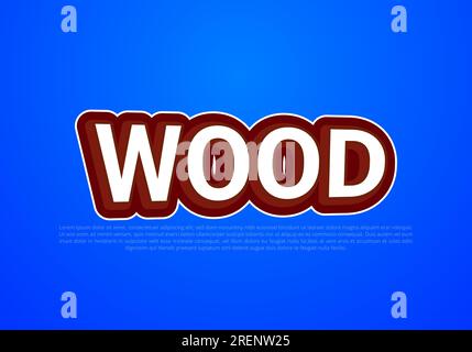 Crunchy text effect template with 3d bold style use for logo Pro Vector Stock Vector