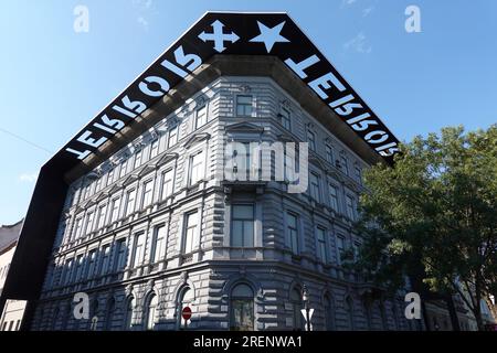 Budapest, Andrassy Ut, Haus des Terrors // Budapest, Andrassy Ut, House of Terror Stock Photo