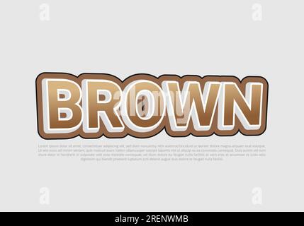 Crunchy text effect template with 3d bold style use for logo Pro Vector Stock Vector