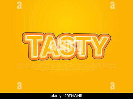 Crunchy text effect template with 3d bold style use for logo Pro Vector Stock Vector