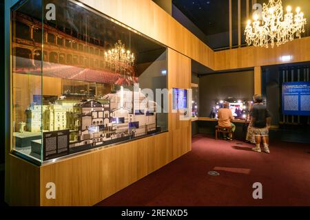 Budapest, Stadtwäldchen Varosliget, Haus der Ungarischen Musik, Ausstellung // Budapest, Varosliget, Hungarian House of Music, Exhibition Stock Photo