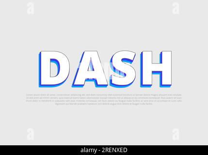 Crunchy text effect template with 3d bold style use for logo Pro Vector Stock Vector
