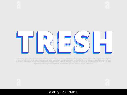 Crunchy text effect template with 3d bold style use for logo Pro Vector Stock Vector
