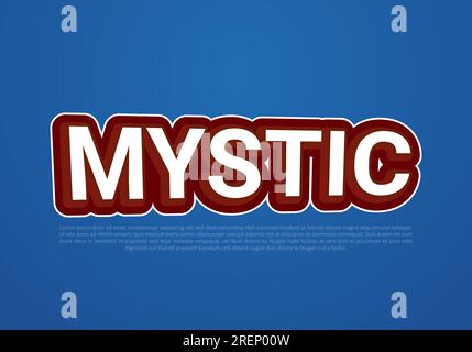 Crunchy text effect template with 3d bold style use for logo Pro Vector Stock Vector