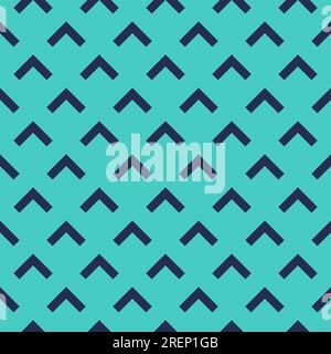 Arrow seamless pattern. Geometric blue arrows. Repeating geometry line green background. Abstract triangle texture for design prints. Repeated angular Stock Vector