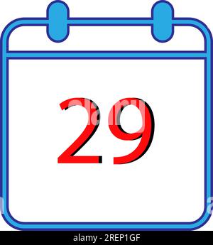 Flat calendar design Stock Vector