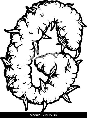 Cannabis creations initial g letter marijuana monogram monochrome vector illustrations for your work logo, merchandise t-shirt, stickers and label des Stock Vector