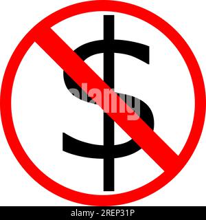 no money sign icon Stock Vector