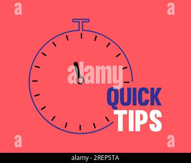 Quick tips line icon. Helpful tricks sign. Stock Vector