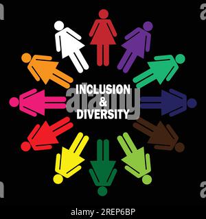 Inclusion and diversity infographic vector set. Vector illustration ...