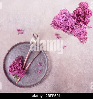 Holidays decoration for romantic dinner in restaurant Stock Photo