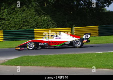 Dalton on Tees, 29 July 2023. James Higgins driving for Fortec Motorsport in the ROKiT F4 British Championship at Croft Circuit. Credit: Colin Edwards/Alamy Live News Stock Photo