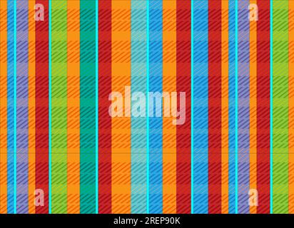 Tartan plaid pattern. Seamless glen check plaid graphic texture background for dress, skirt, scarf, throw, jacket, other Stock Vector