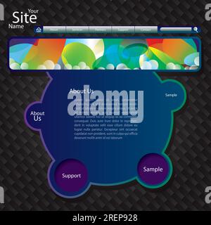 Website Template Stock Vector